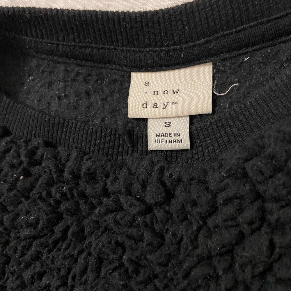 Black Sherpa Sweatshirt